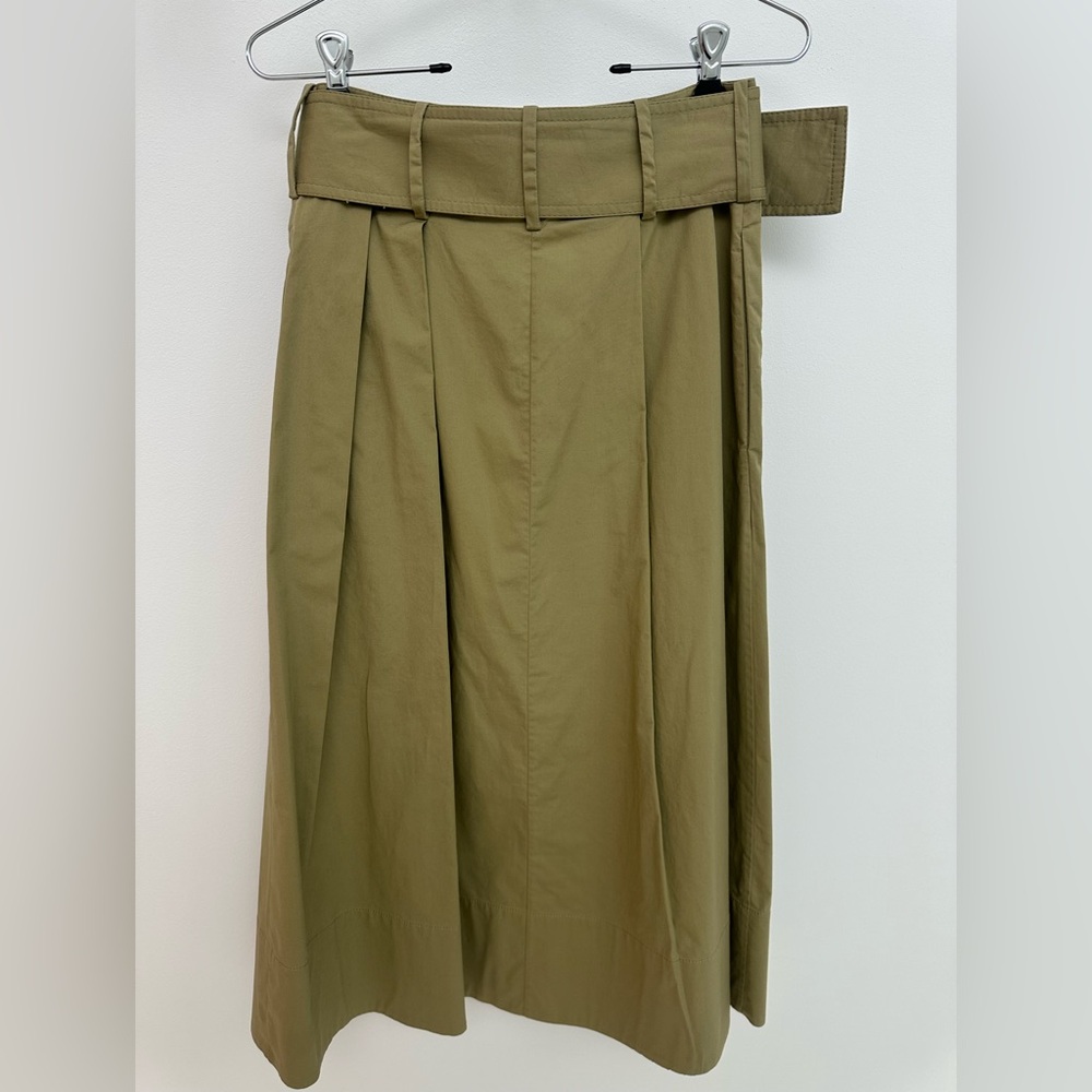 STAUD Olive Green Midi Skirt - Picture 6 of 7